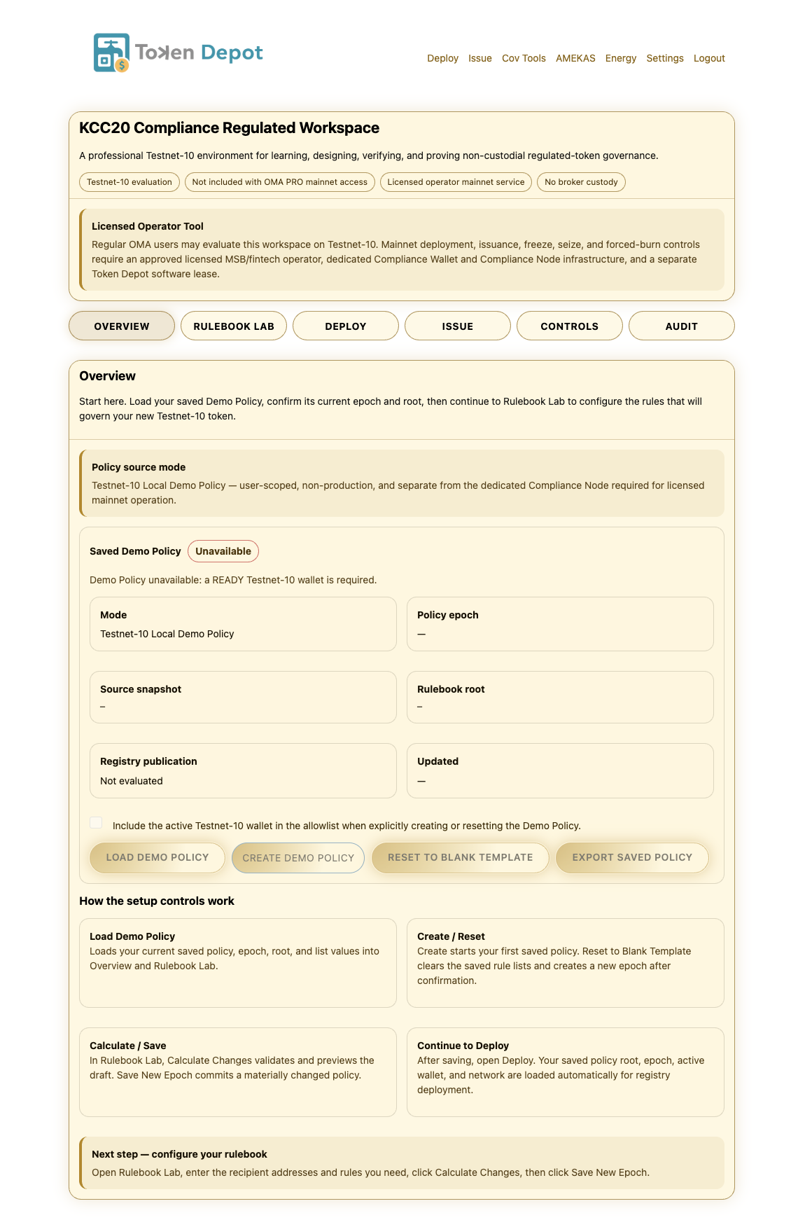 KCC20 Regulated Overview